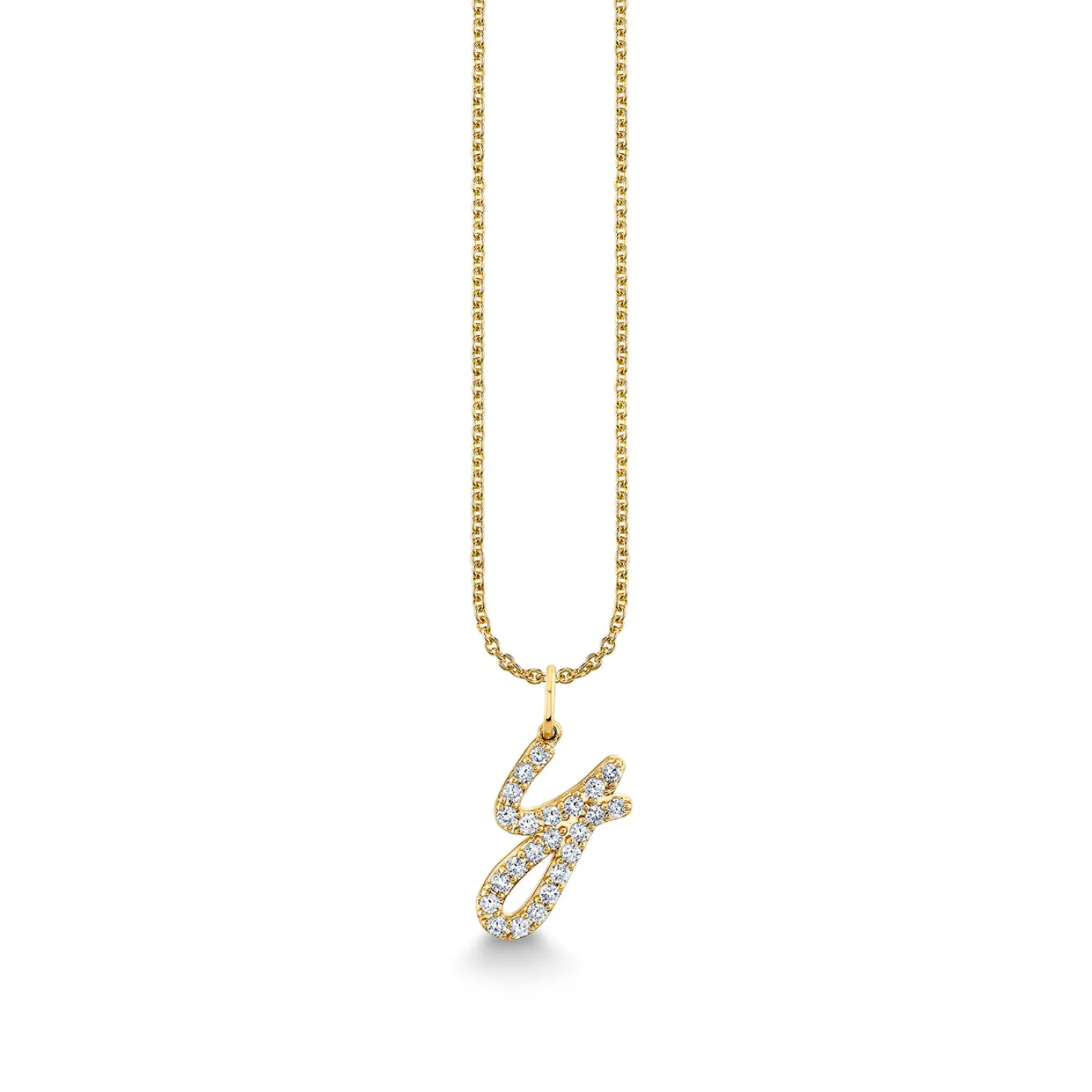 Gold & Diamond Medium Initial Charm