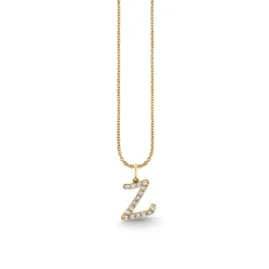 Gold & Diamond Medium Initial Charm