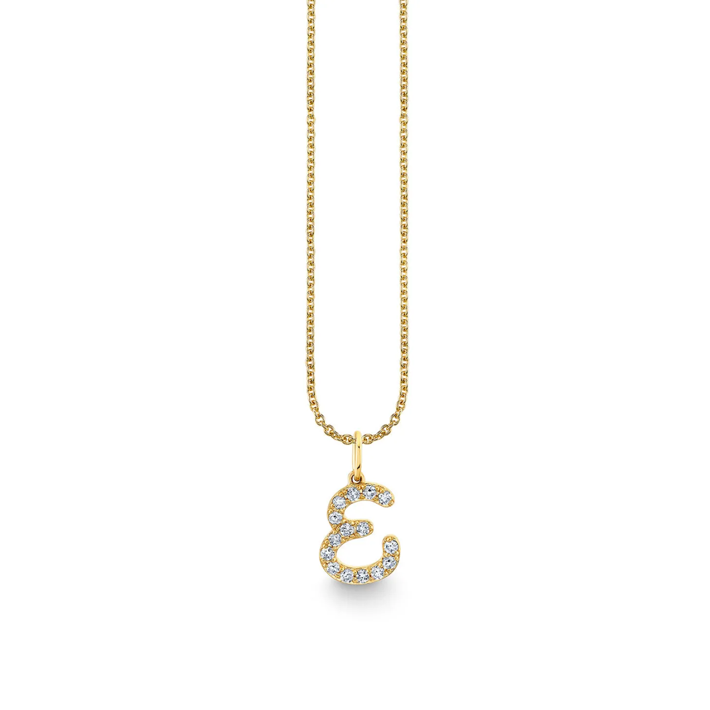 Gold & Diamond Medium Initial Charm