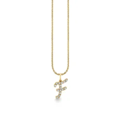 Gold & Diamond Medium Initial Charm