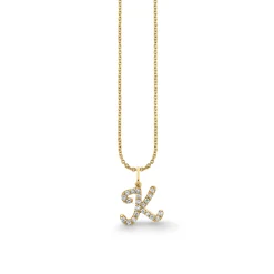 Gold & Diamond Medium Initial Charm