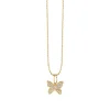 Gold & Diamond Mini Butterfly Charm