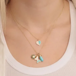 Gold & Diamond Mini Butterfly Charm