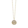 Gold & Diamond Mini Happy Face Charm