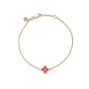 Gold & Diamond Mini Moroccan Flower Bracelet