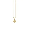Gold & Diamond Mini Satin Moroccan Flower Charm