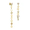 Gold & Diamond Mismatch Icon Drop Earrings