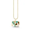 Gold & Diamond Mosaic Elephant Charm