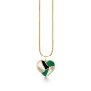 Gold & Diamond Mosaic Heart Charm