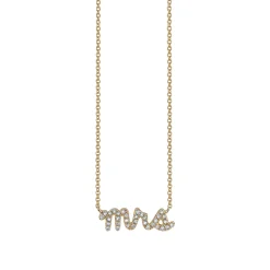 Gold & Diamond Mrs Necklace