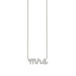 Gold & Diamond Mrs Necklace