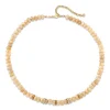 Gold & Diamond Multi Charm on Mystic Sand Moonstone Necklace