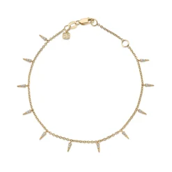 Gold & Diamond Multi Fringe Bracelet