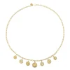 Gold & Diamond Multi-Medallion Necklace
