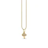 Gold & Diamond Mushroom Charm