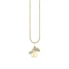 Gold & Diamond Mushroom Charm