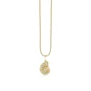 Gold & Diamond Nautilus Shell Charm