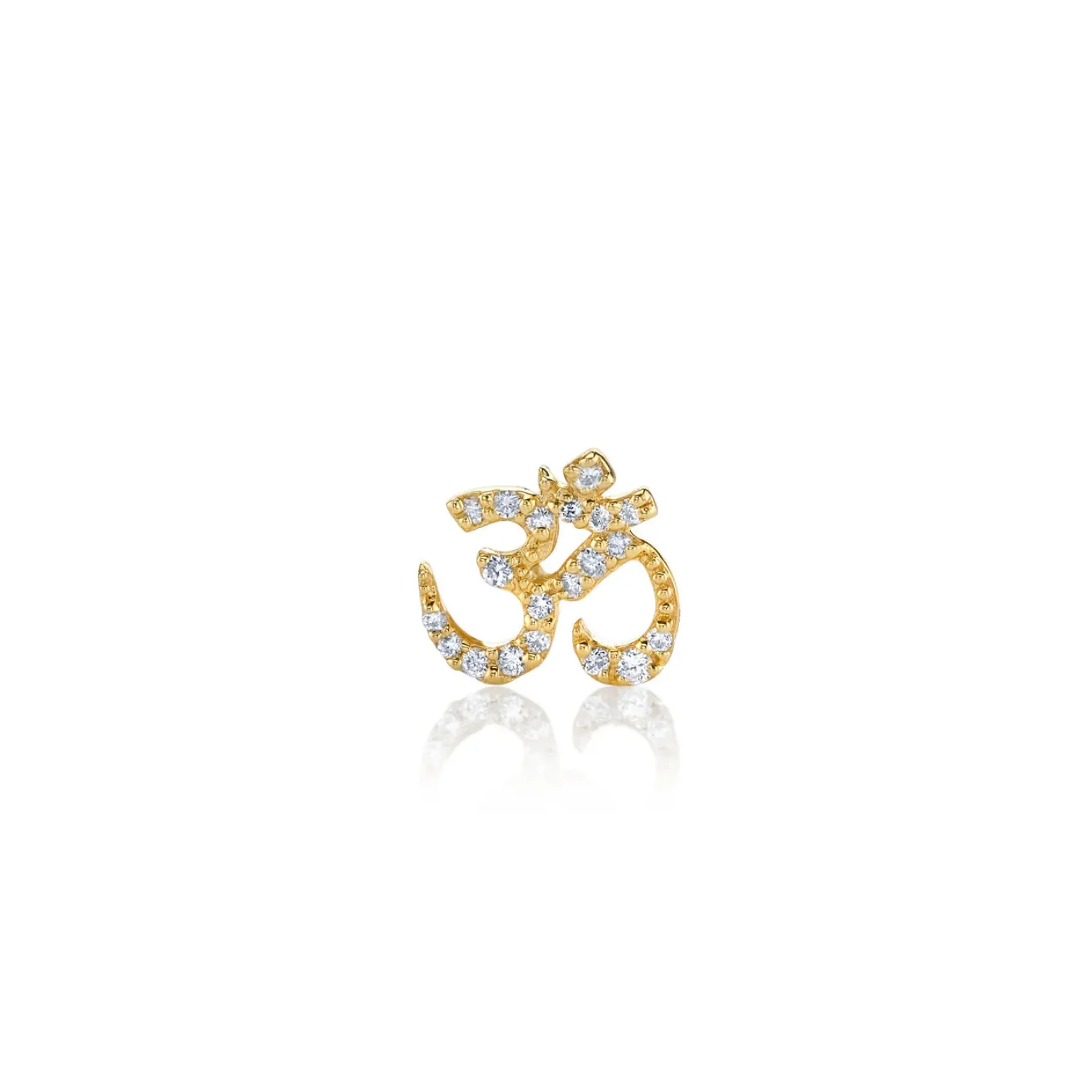 Gold & Diamond Om Stud