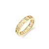 Gold & Diamond Open Icon Ring