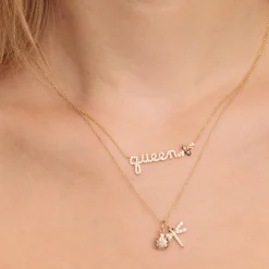 Gold & Diamond Open Wing Ladybug Charm