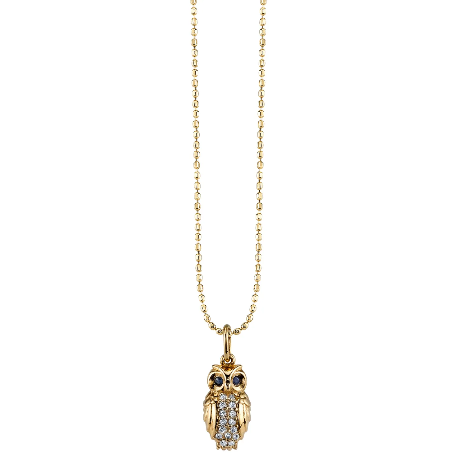 Gold & Diamond Owl Charm