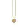 Gold & Diamond Pansy Charm