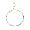 Gold & Diamond Pave Ball Mixed Opal Choker
