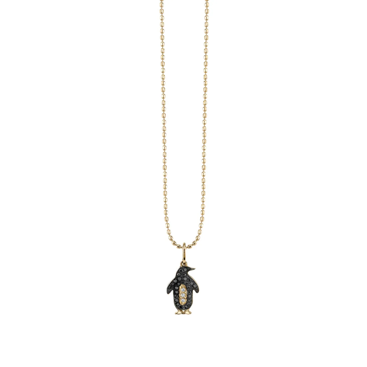 Gold & Diamond Penguin Charm