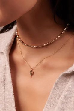 Gold & Diamond Pickleball Charm