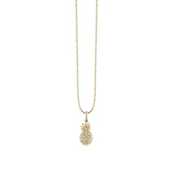 Gold & Diamond Pineapple Charm