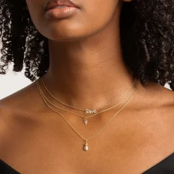 Gold & Diamond Pizza Slice Charm