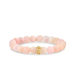 Gold & Diamond Plumeria Rondelle on Morganite