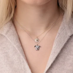 Gold & Diamond Pomeranian Charm