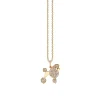 Gold & Diamond Poodle Charm
