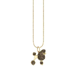 Gold & Diamond Poodle Charm