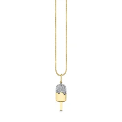 Gold & Diamond Popsicle Charm