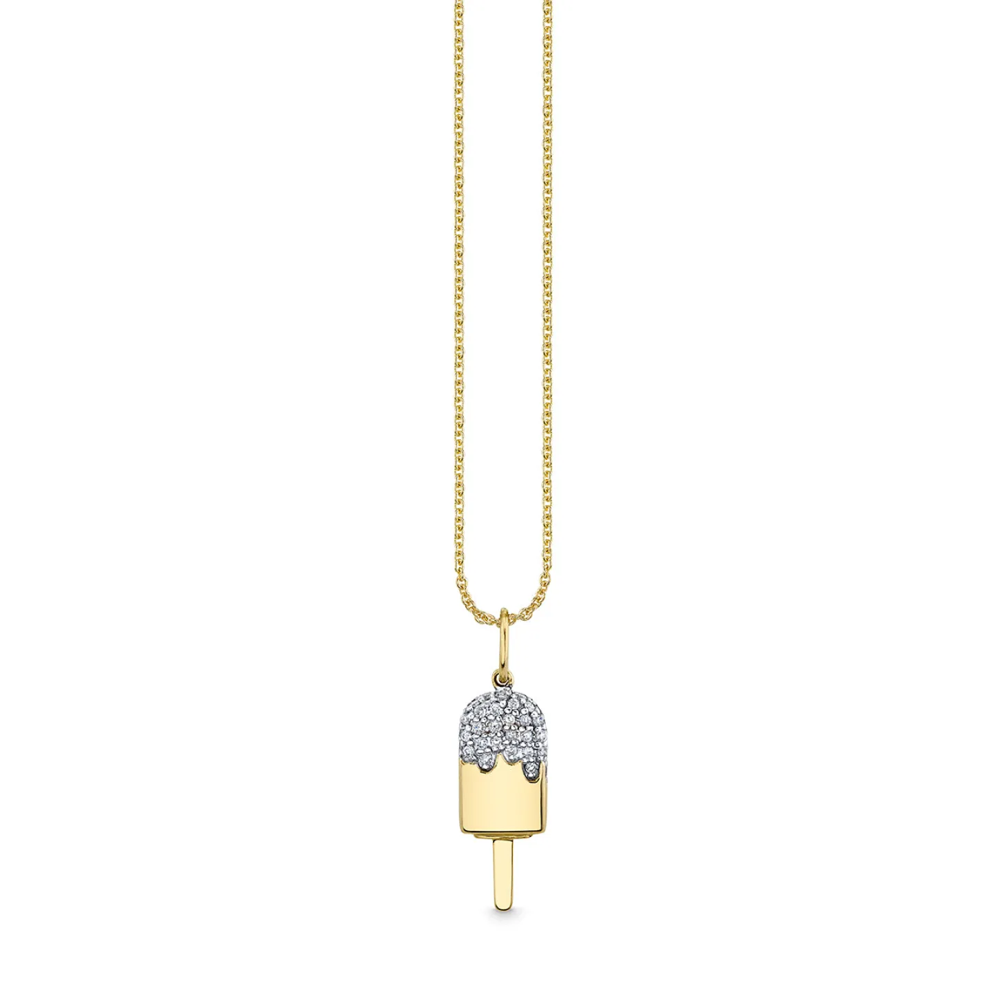 Gold & Diamond Popsicle Charm