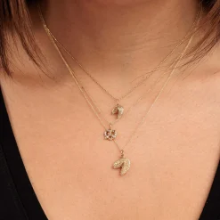Gold & Diamond Pretzel Charm