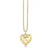 Gold & Diamond Puffy Icon Heart Charm