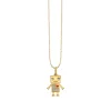 Gold & Diamond Robot Charm