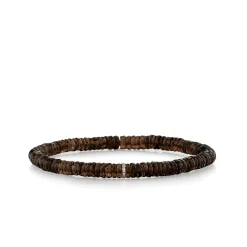 Gold & Diamond Rondelle on Smoky Topaz