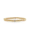 Gold & Diamond Rondelle on Gold Beads