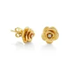 Gold & Diamond Rose Stud