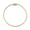 Gold & Diamond Round Bezel Eternity Bracelet