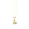 Gold & Diamond Rubber Duck Charm