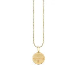 Gold & Diamond Sagittarius Zodiac Medallion