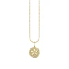 Gold & Diamond Sand Dollar Charm