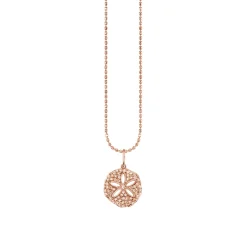 Gold & Diamond Sand Dollar Charm