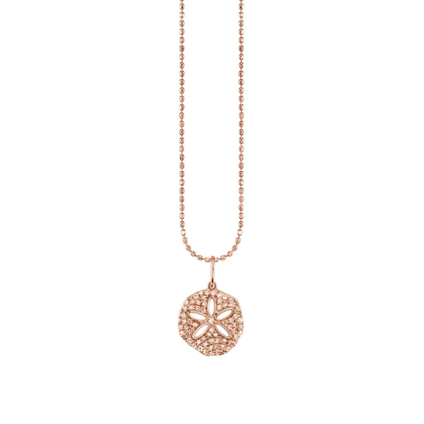 Gold & Diamond Sand Dollar Charm