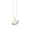 Gold & Diamond Saturn Charm